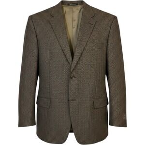 Zino Italy Wool Sport Coat Blazer Brown Houndstooth Check The Rogue Mens